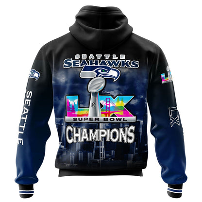 Seattle Seahawks Super Bowl LX Champions Limited Edition Hoodie