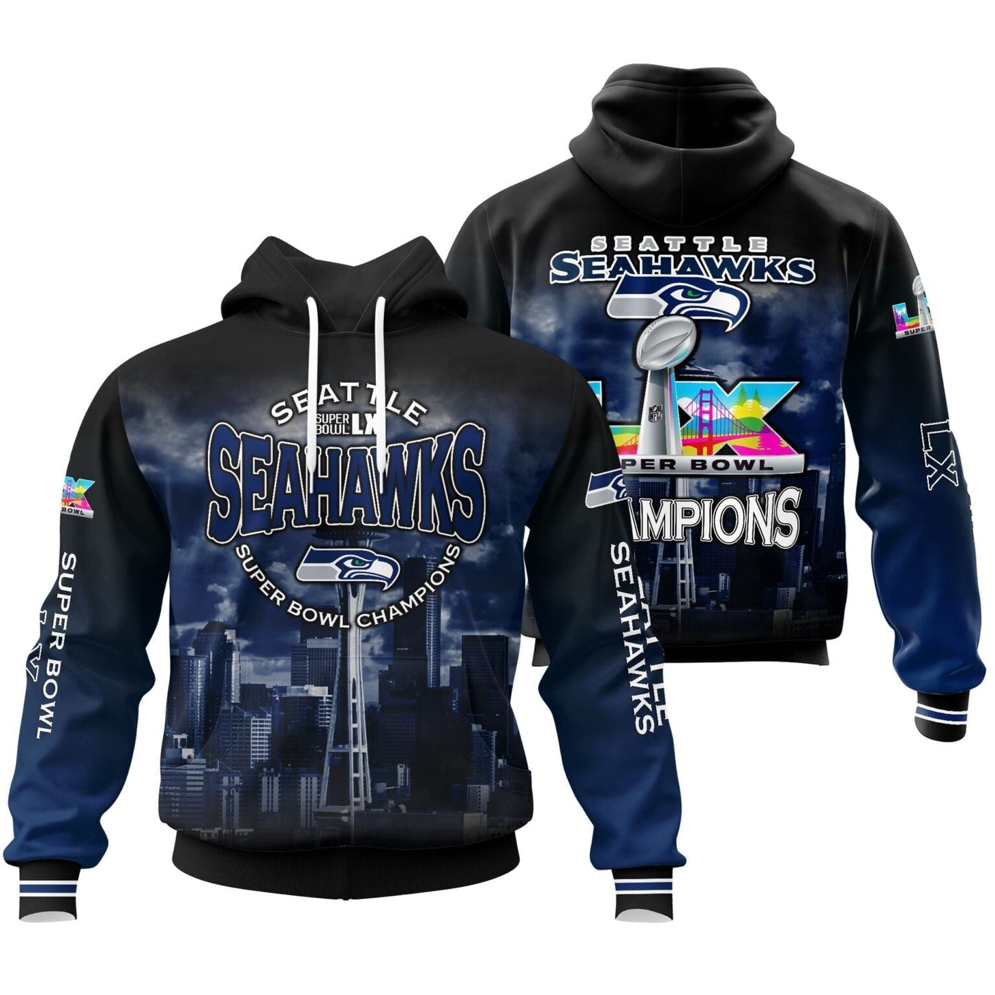 Seattle Seahawks Super Bowl LX Champions Limited Edition Hoodie