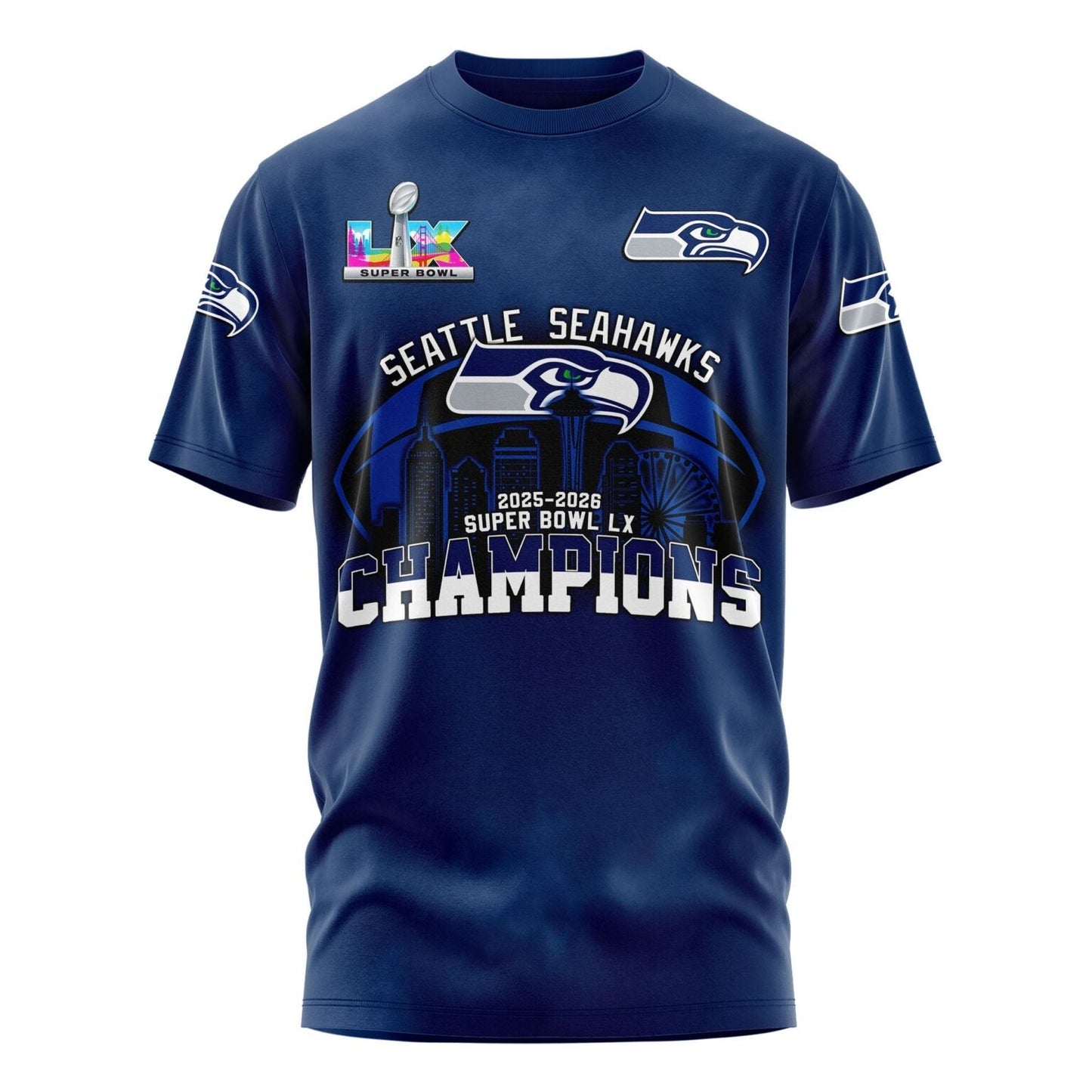 Seattle Seahawks Super Bowl LX Champions Limited Edition T.shirt