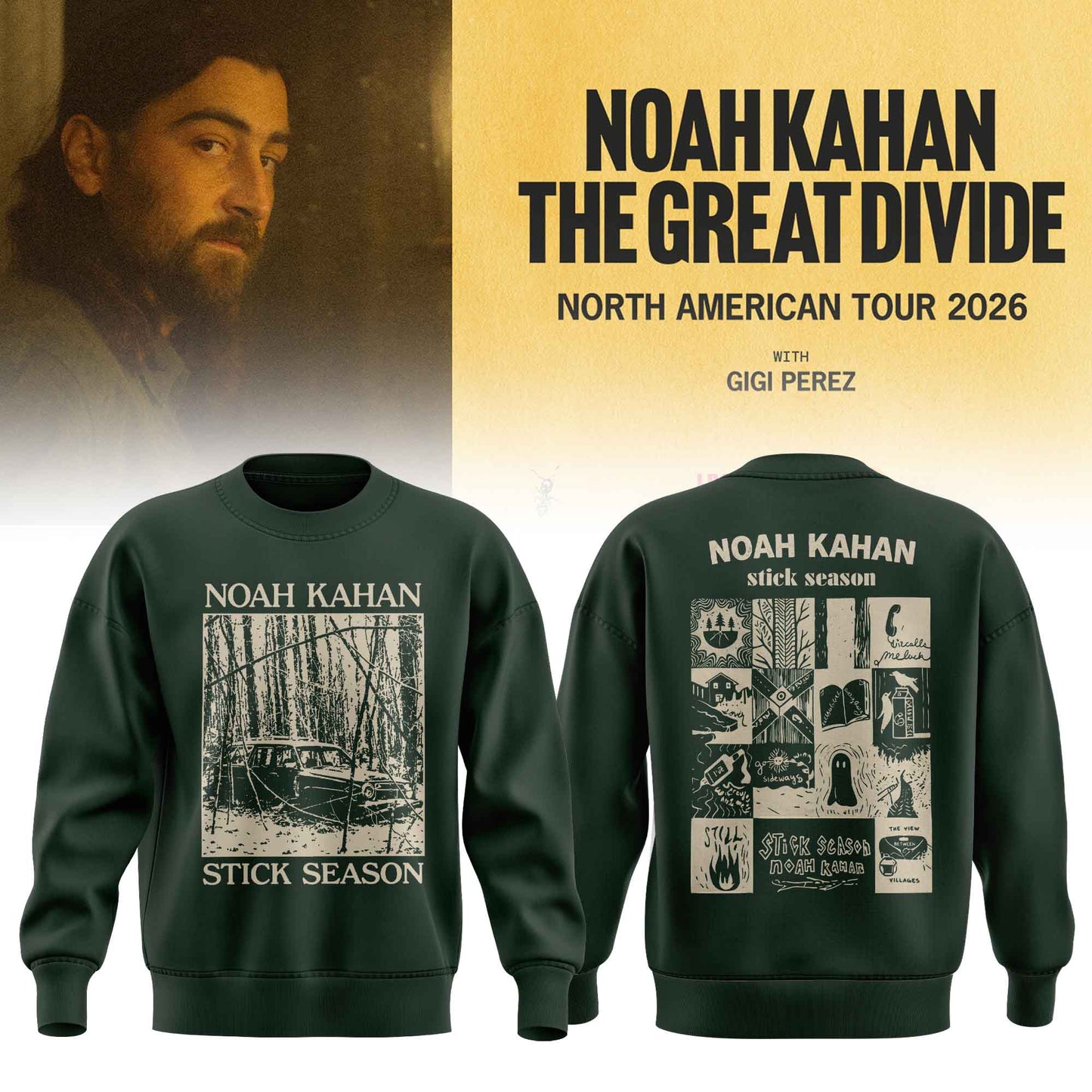 Noah Kahan “ The Great Divide Tour Merch Limited Sweater