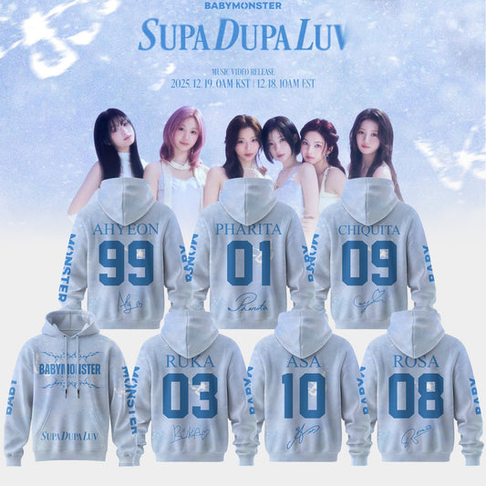 BABY MONSTER: MV NEW SUPA DUPA LUV HOODIE LIMITED