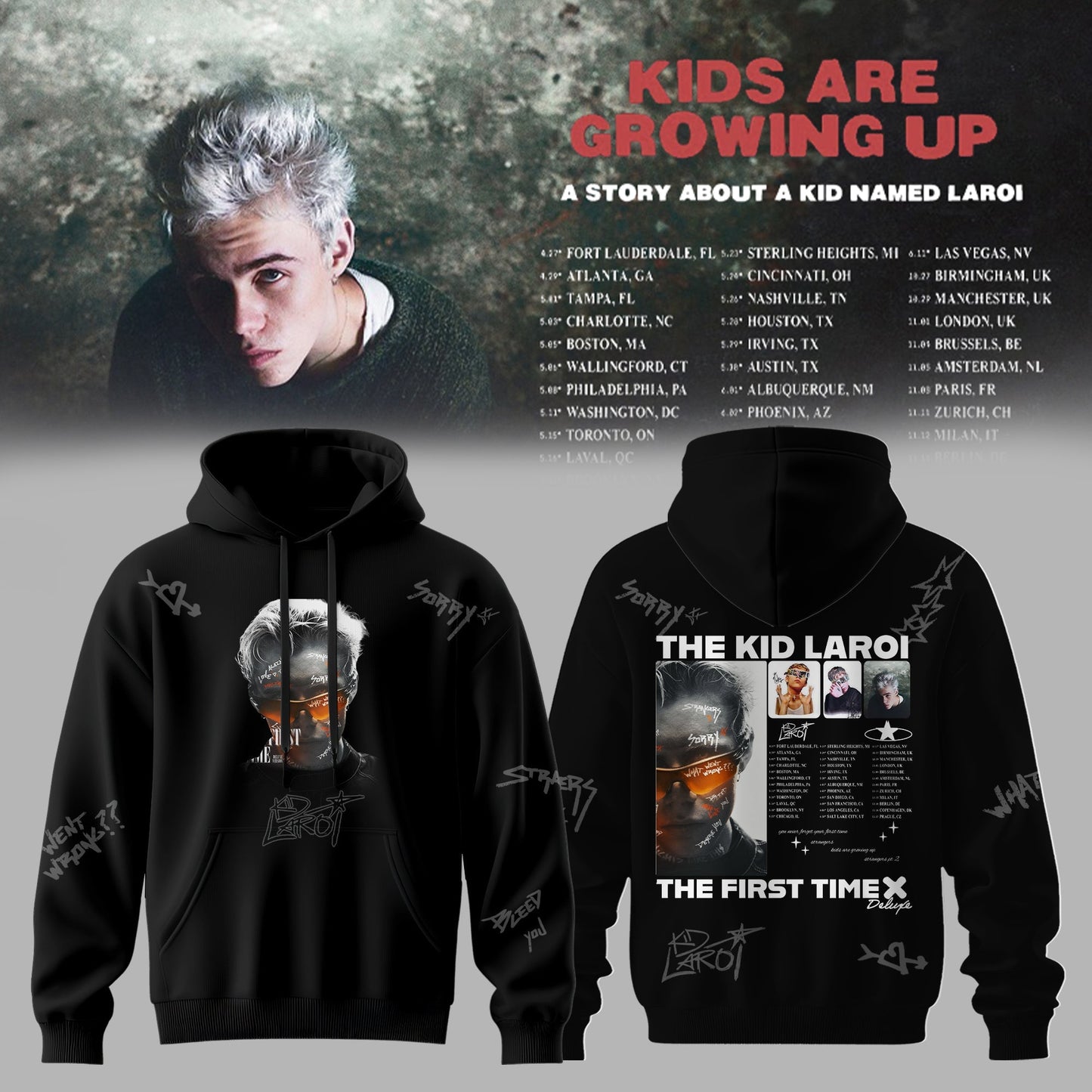 THE KID LAROI TOUR MERCH 2026 HOODIES ARE HERE 💔🔥