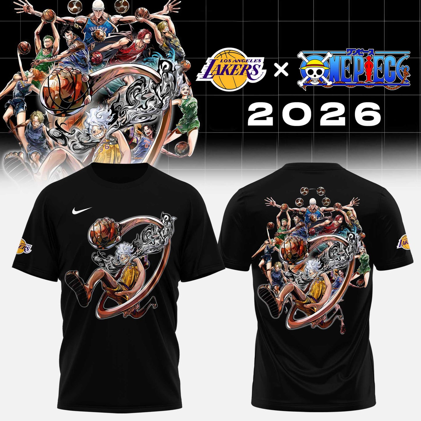 Los Angeles Lakers x one piece 2026 uniform