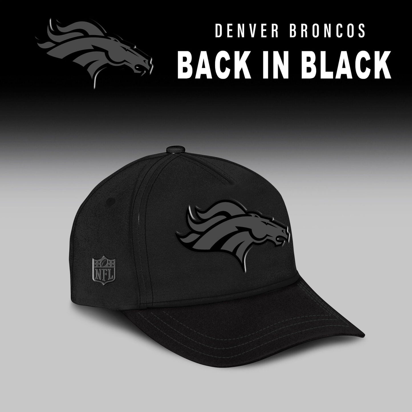 Denver Broncos 2025 Back In Black Limited Edition Combo TShirt