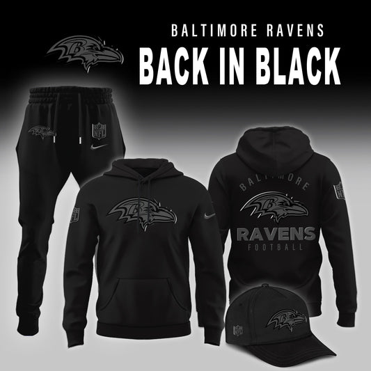 Baltimore Ravens 2025 Back In Black Limited Edition Combo Hoodie