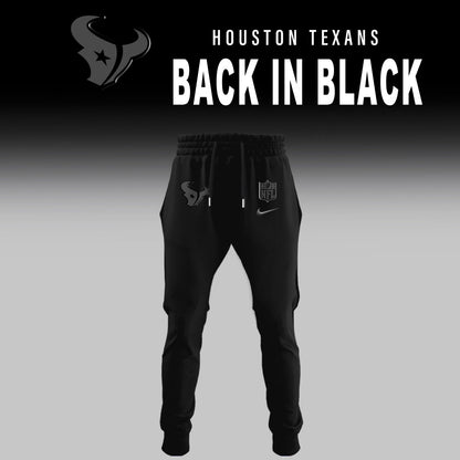 Houston Texans 2025 Back In Black Limited Edition Combo TShirt