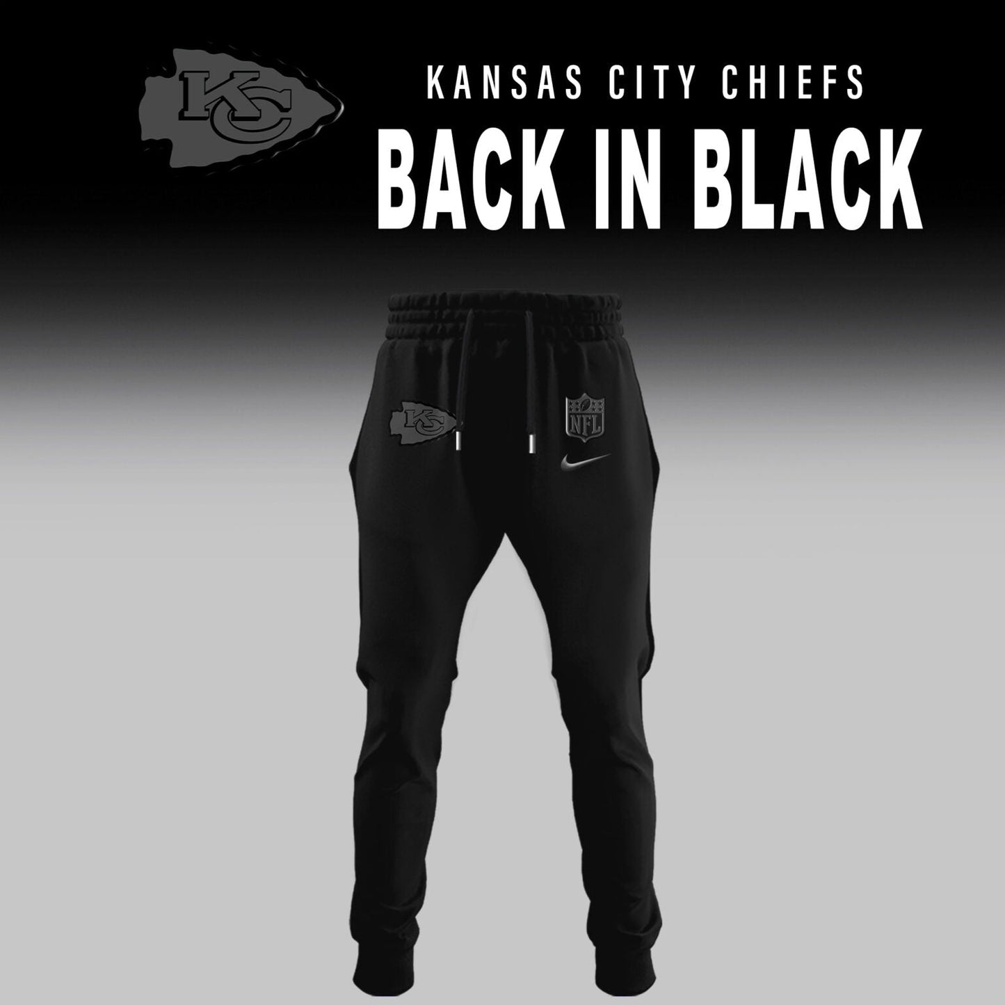 Kansas City Chiefs 2025 Back In Black Limited Edition Combo TShirt