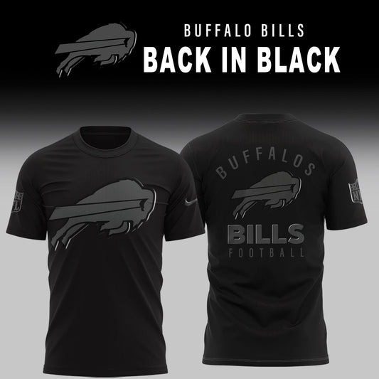 Buffalo Bills 2025 Back In Black Limited Edition Combo TShirt