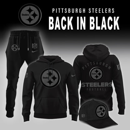 Limited Edition Pittsburgh Steelers Back in Black Hoodie