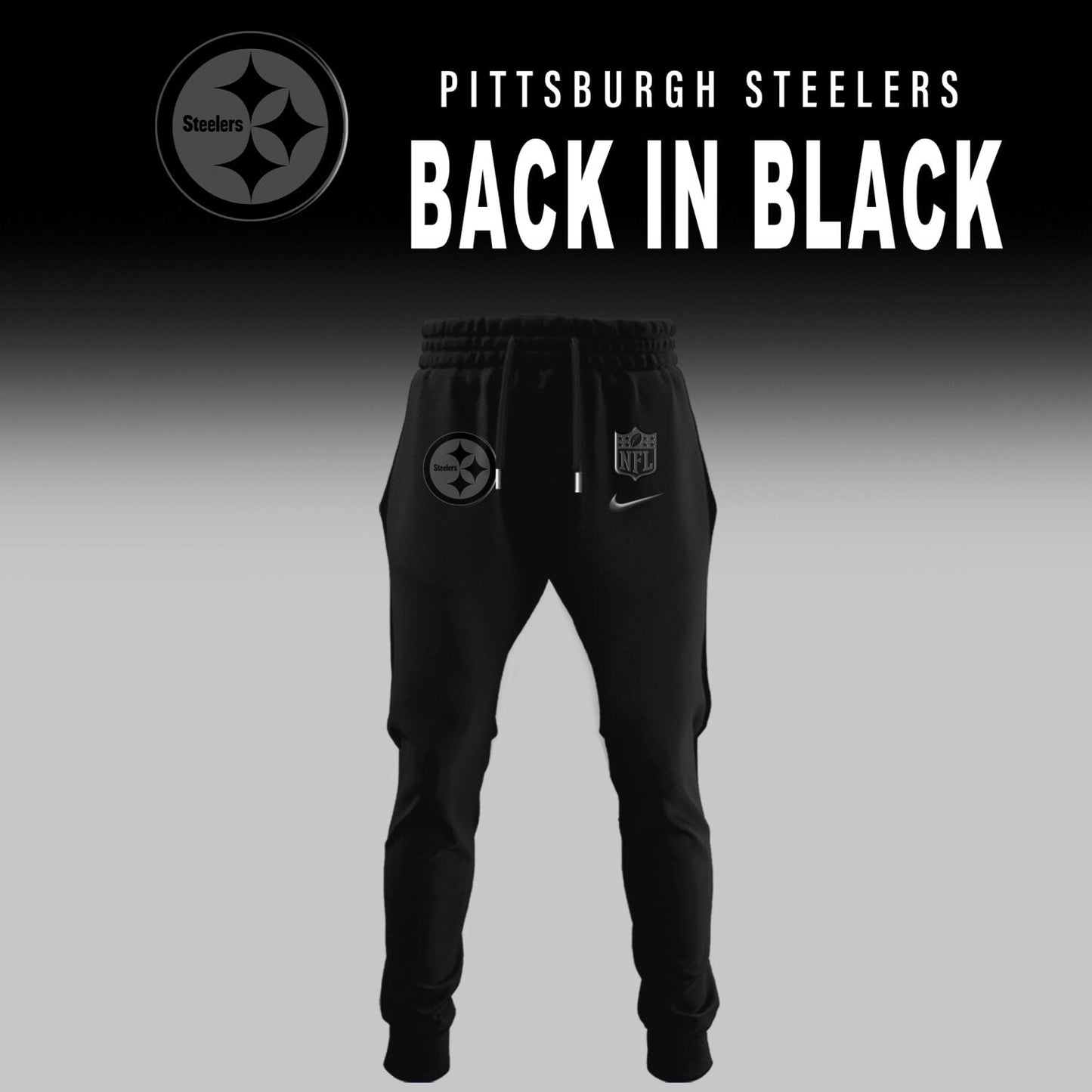 Limited Edition Pittsburgh Steelers Back in Black Hoodie