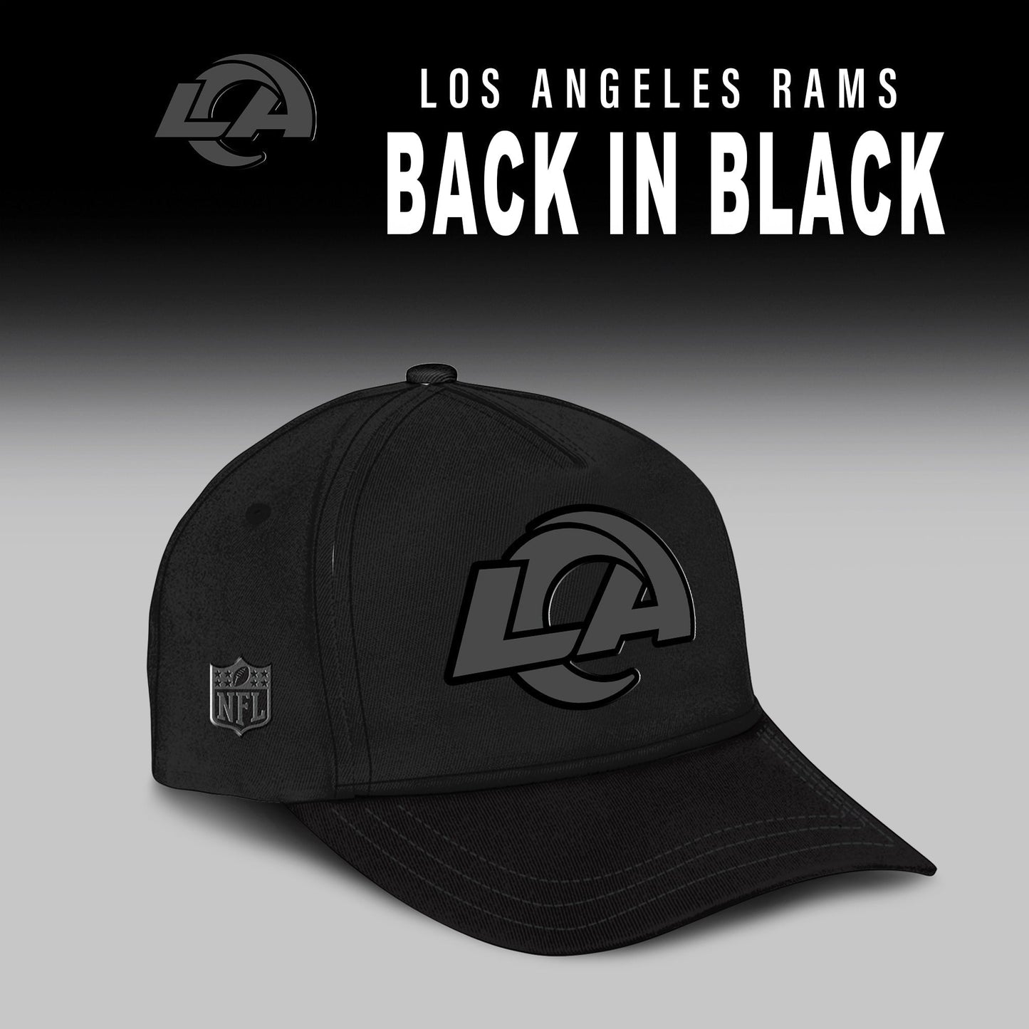 Los Angeles Rams 2025 Back In Black Limited Edition Combo TShirt