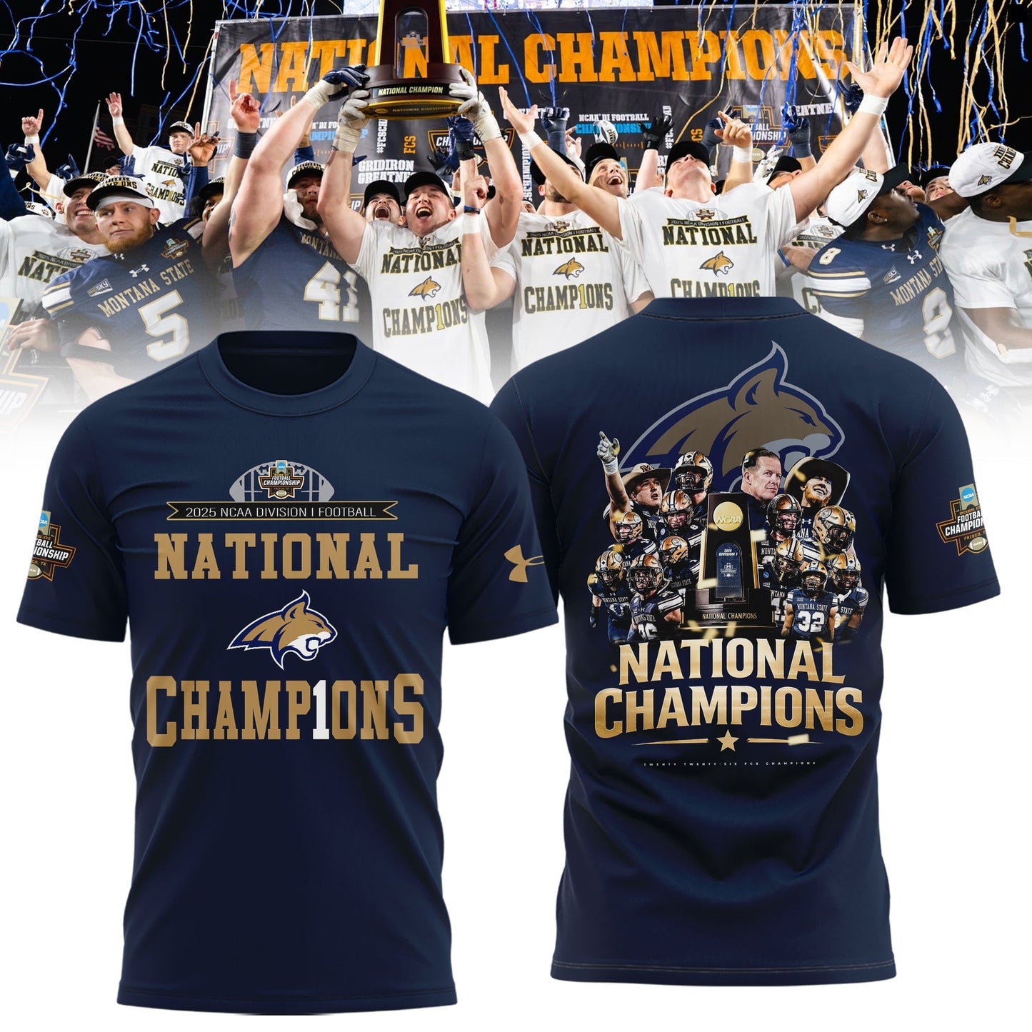 Limited Edition MSU Champions 2026 FCS Tshirt