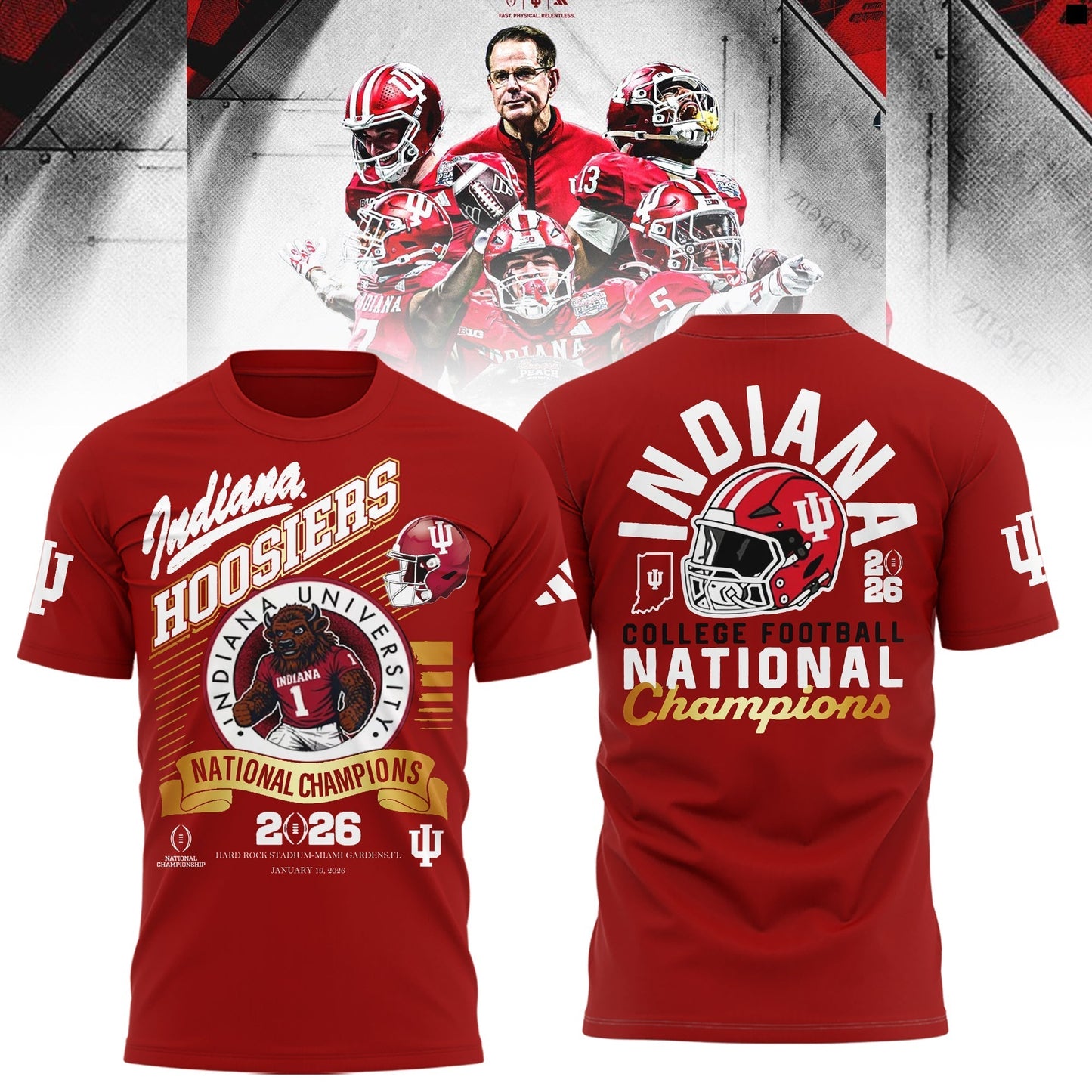 Indiana Hoosiers National Champions 2025/26 T-Shirt