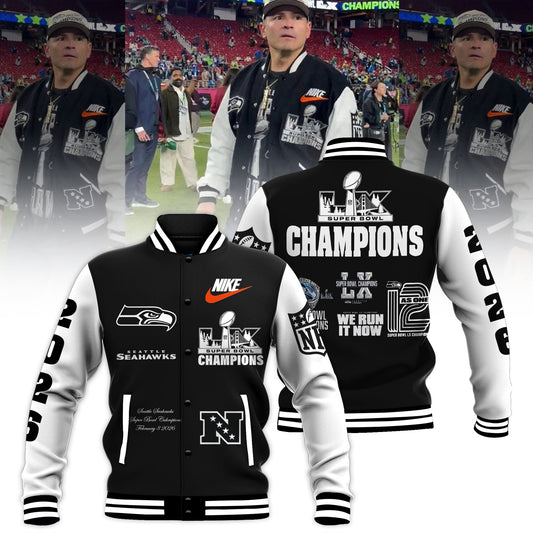 Seattle Seahawks Super Bowl LX Champions Bomber Jacket