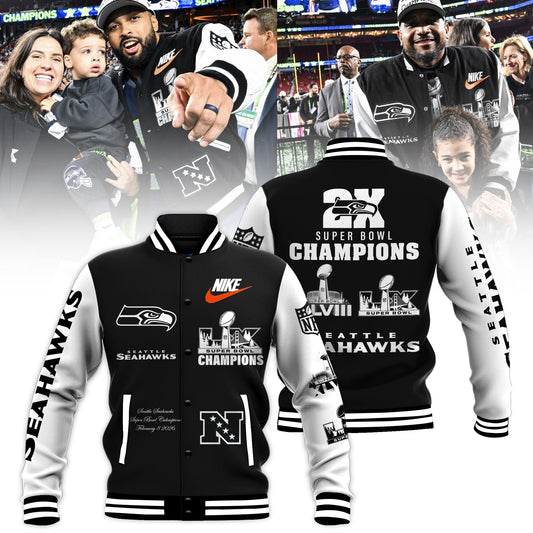 Seattle Seahawks Super Bowl LX Champions Bomber Jacket