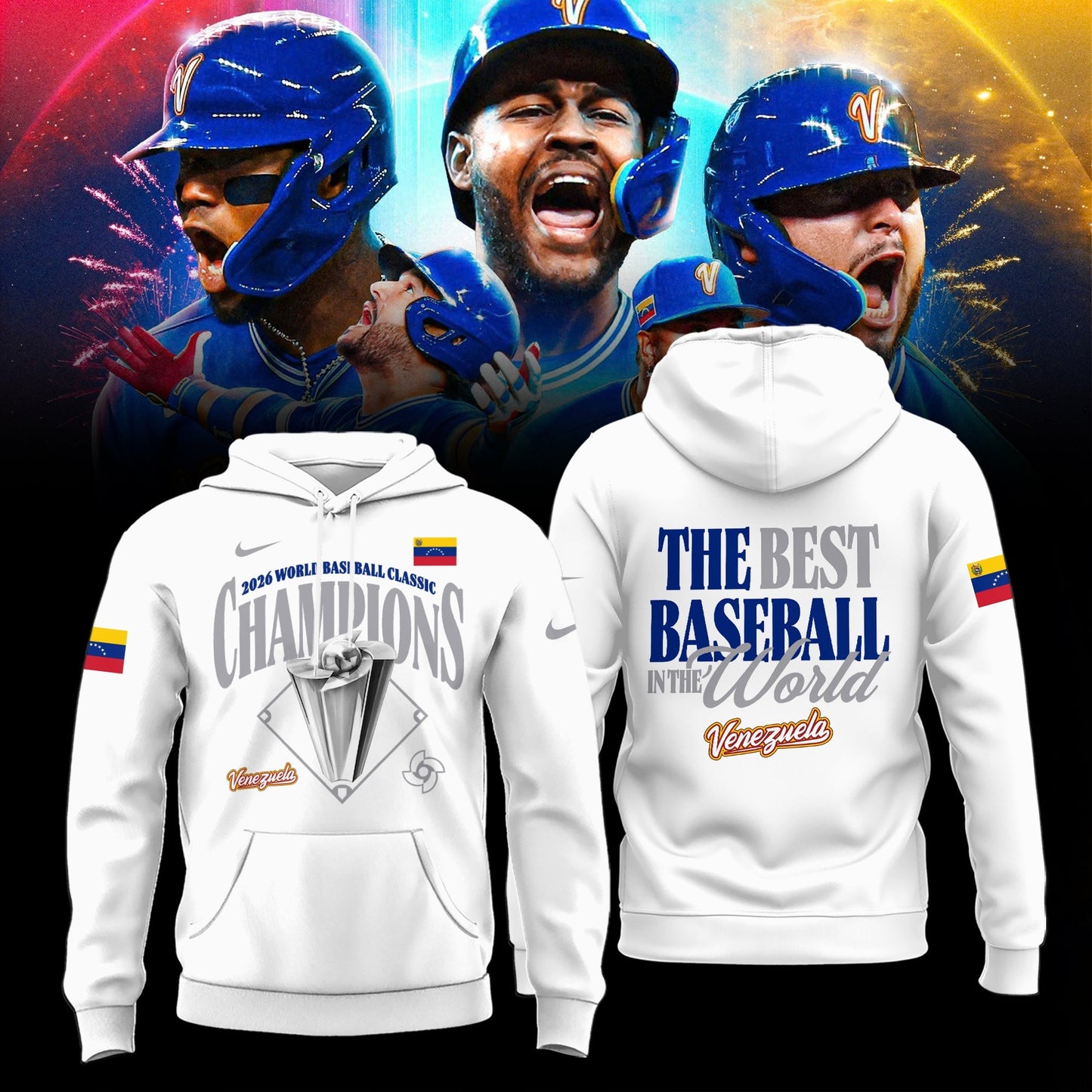 ðŸ†ï¸ðŸ†ï¸ðŸ† Venezuela Baseball World Baseball Classic Champions 2026 Hoodie