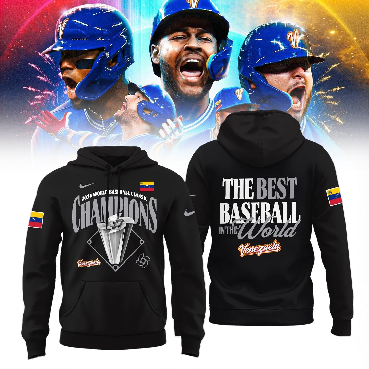 ðŸ†ï¸ðŸ†ï¸ðŸ† Venezuela Baseball World Baseball Classic Champions 2026 Hoodie