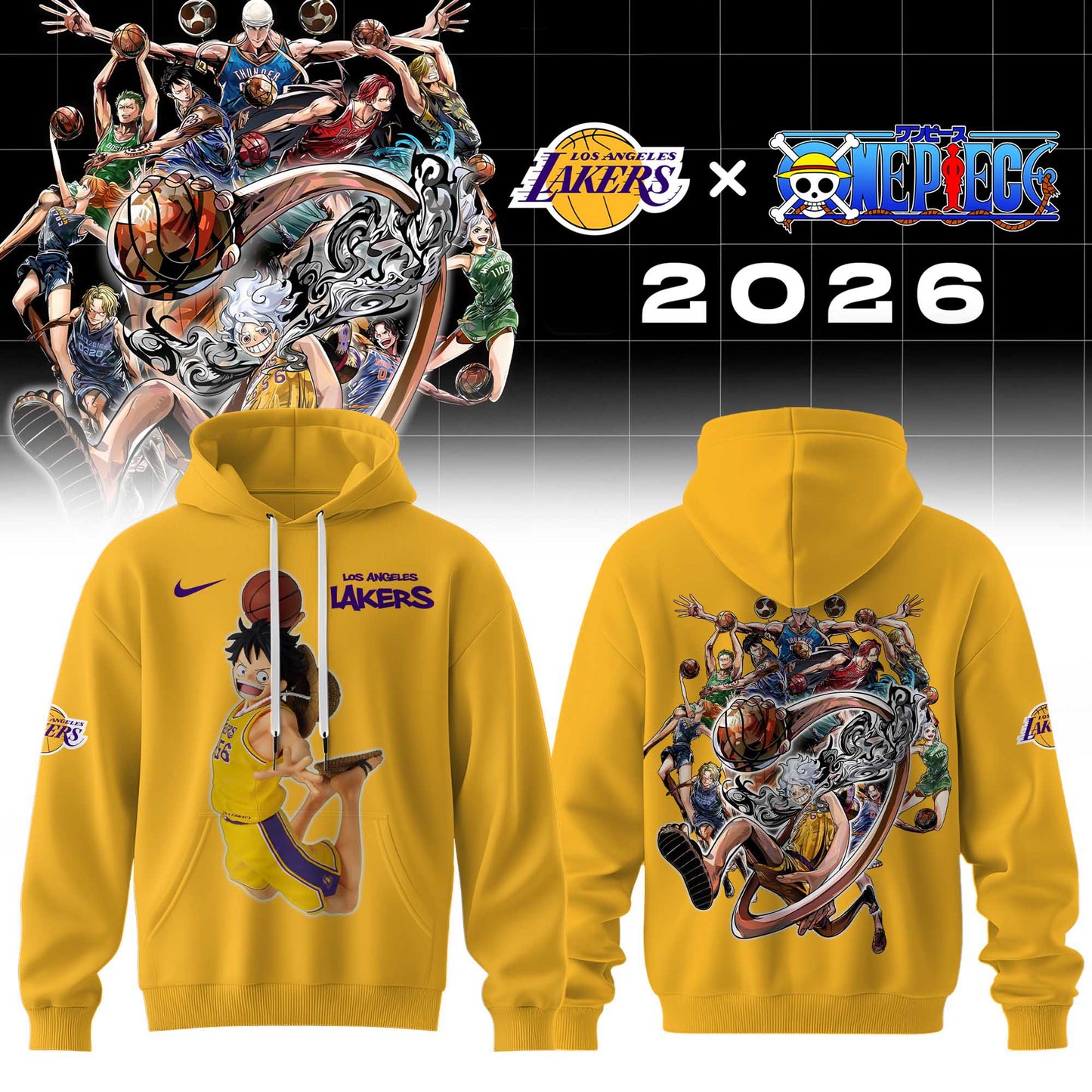 Los Angeles Lakers x One Piece 2026 Uniform