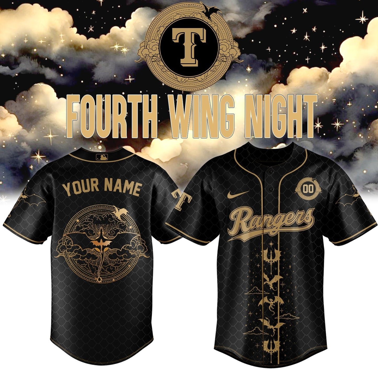 MLB All Teams x Fourth Wing – Jersey (Custom Name&Custom Number)