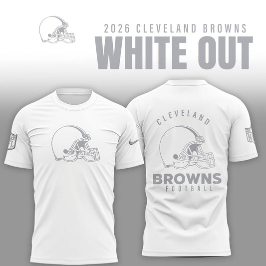 Cleveland Browns 2026 White Out Limited Edition Shirt