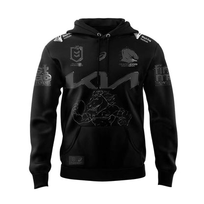 Limited Edition Brisbane Broncos Black Mascot Hoodie