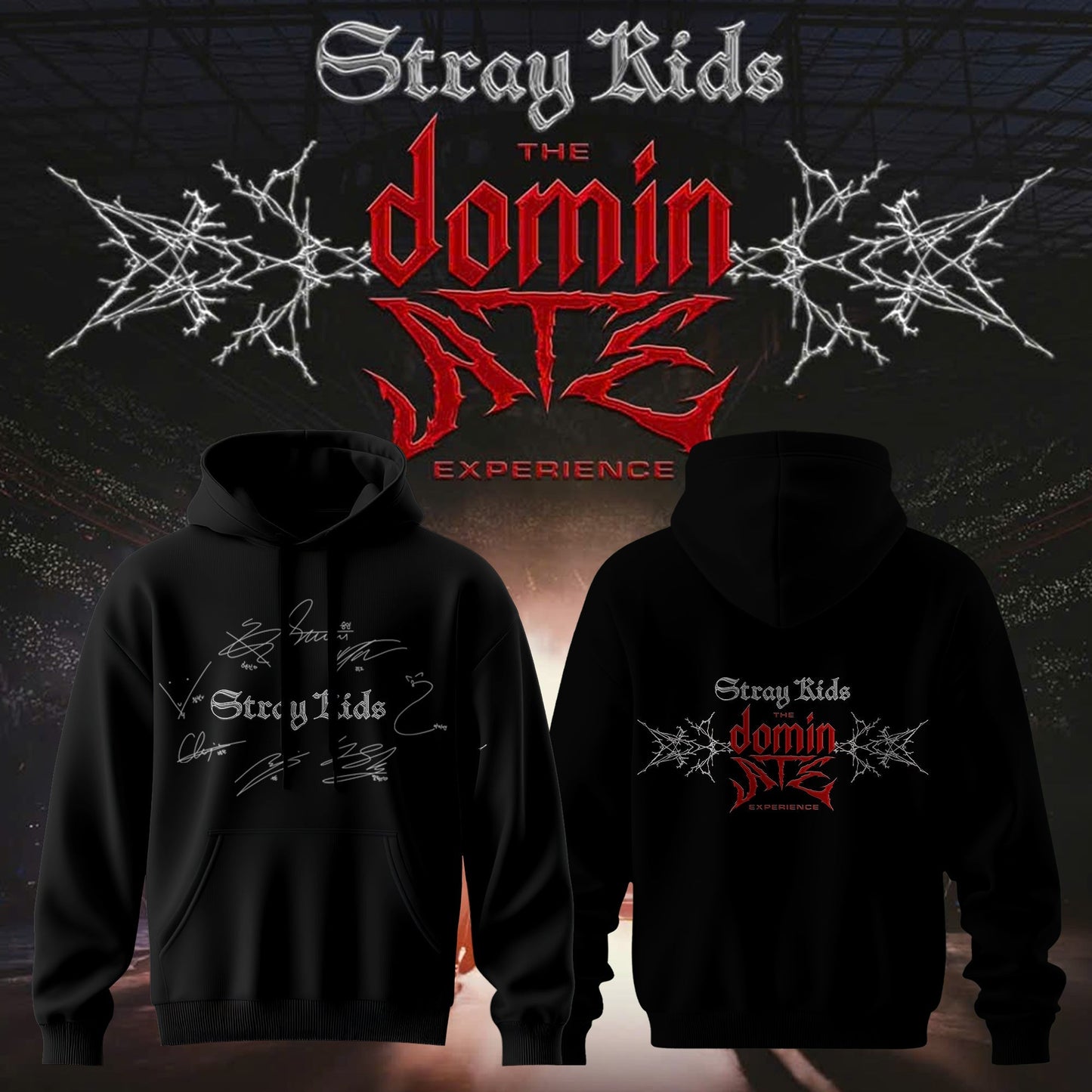 Stray Kids “ THE DOMINATE: EXPERIENCE Signature Hoodie