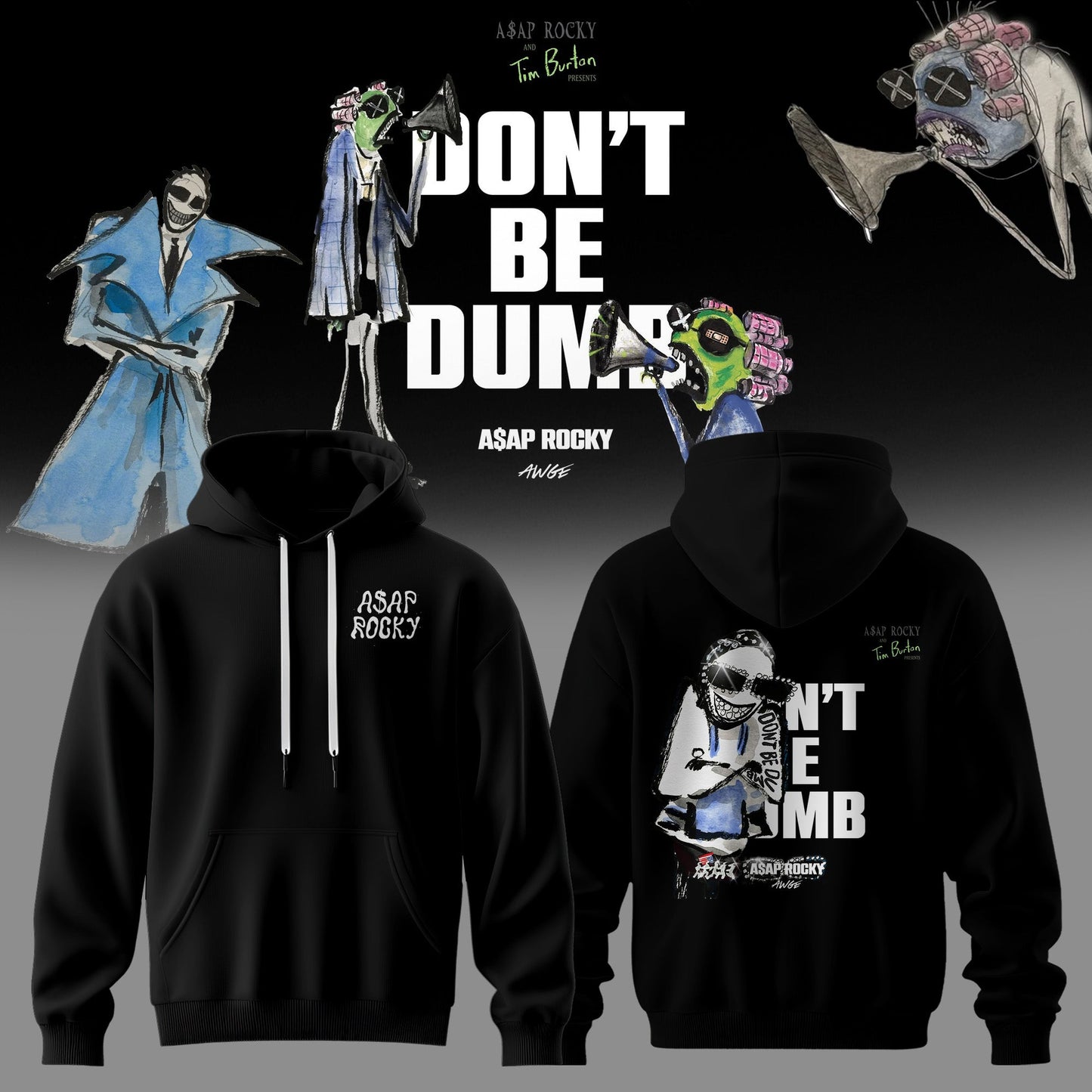 A$AP Rocky DON™T BE DUMB New Album Combo Hoodie
