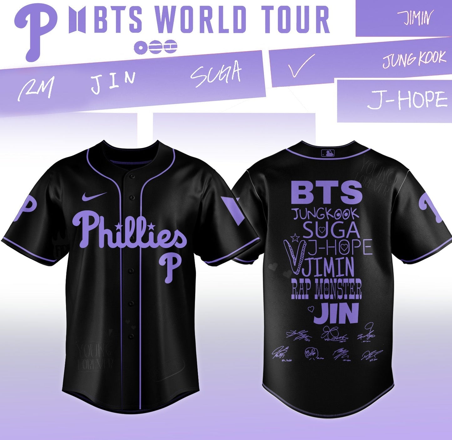 MLB All Team X BTS COMEBACK & WORLD TOUR 2026 Limited Edition “ Jersey