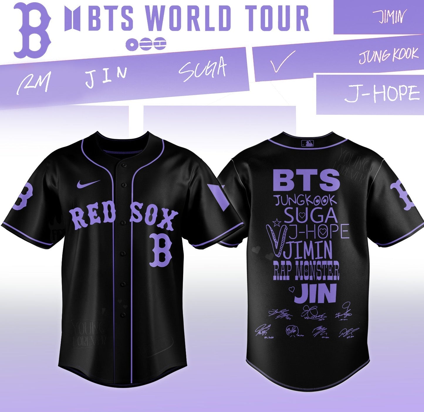 MLB All Team X BTS COMEBACK & WORLD TOUR 2026 Limited Edition “ Jersey