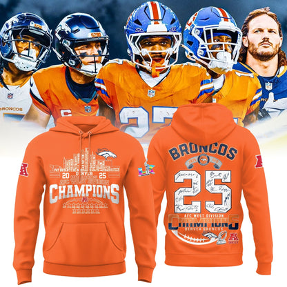 Denver Broncos 2025 AFC Conference Champions Hoodie
