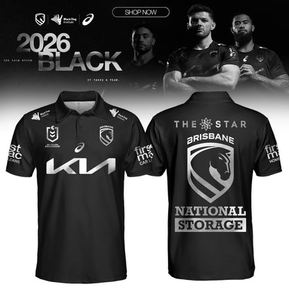 𝐎𝐮𝐫 𝟐𝟎𝟐𝟔 𝐁𝐥𝐚𝐜𝐤 Polo Back In Black: Broncos Unveil Bold New Mental Health Round Polo V2