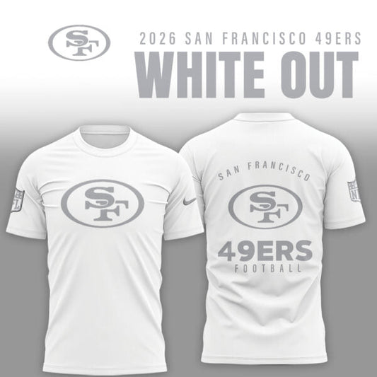 San Francisco 49ers 2026 White Out Limited Edition Shirt