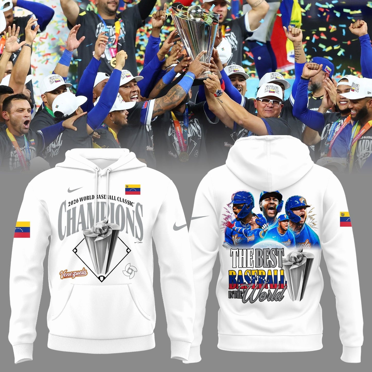 ðŸ†ï¸ðŸ†ï¸ðŸ† Venezuela Baseball World Baseball Classic Champions 2026 Hoodie