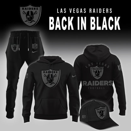 Las Vegas Raiders 2025 Back In Black Limited Edition Combo Hoodie