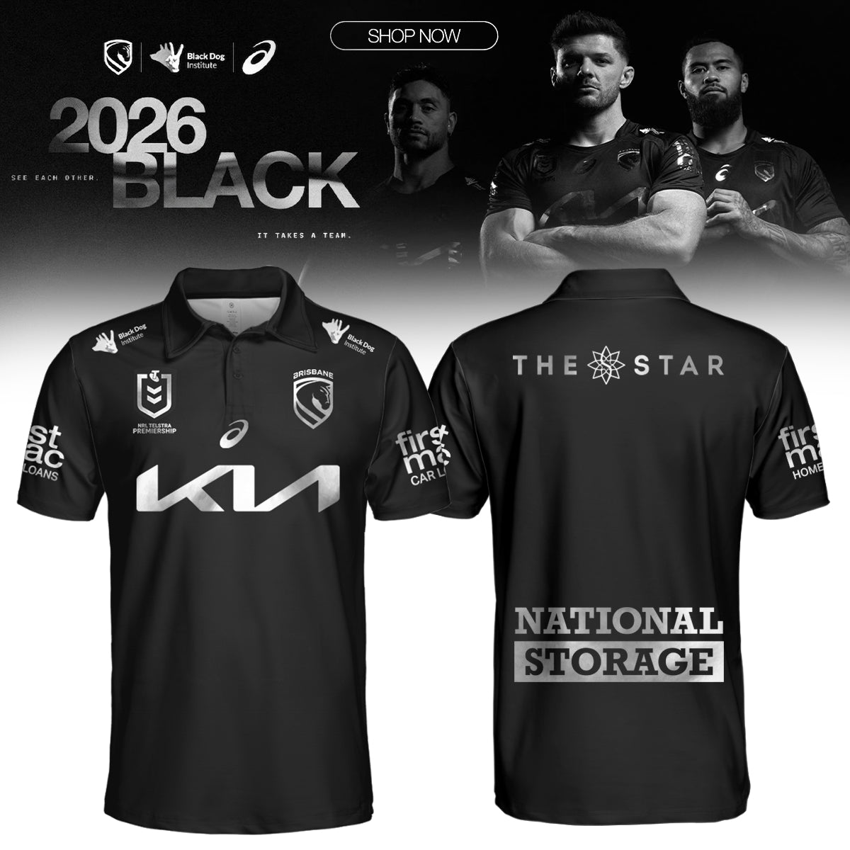𝐎𝐮𝐫 𝟐𝟎𝟐𝟔 𝐁𝐥𝐚𝐜𝐤 Polo Back In Black: Broncos Unveil Bold New Mental Health Round Polo V2