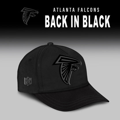 Atlanta Falcons Back In Black Half Zip Hoodie