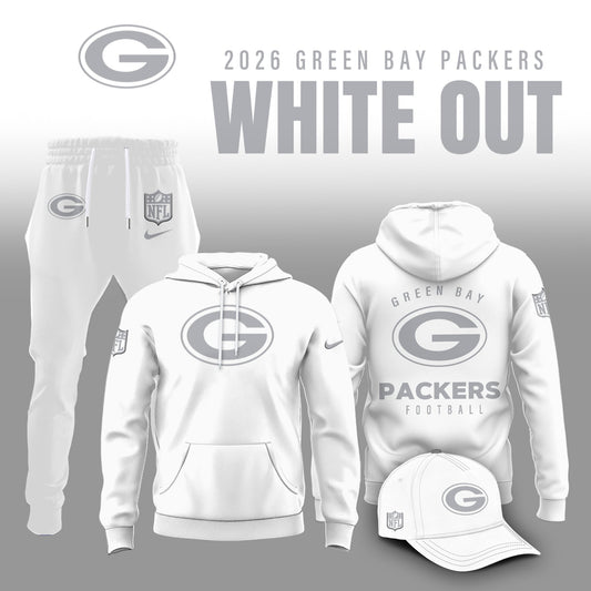 Green Bay Packers 2026 White Out Limited Edition Hoodie