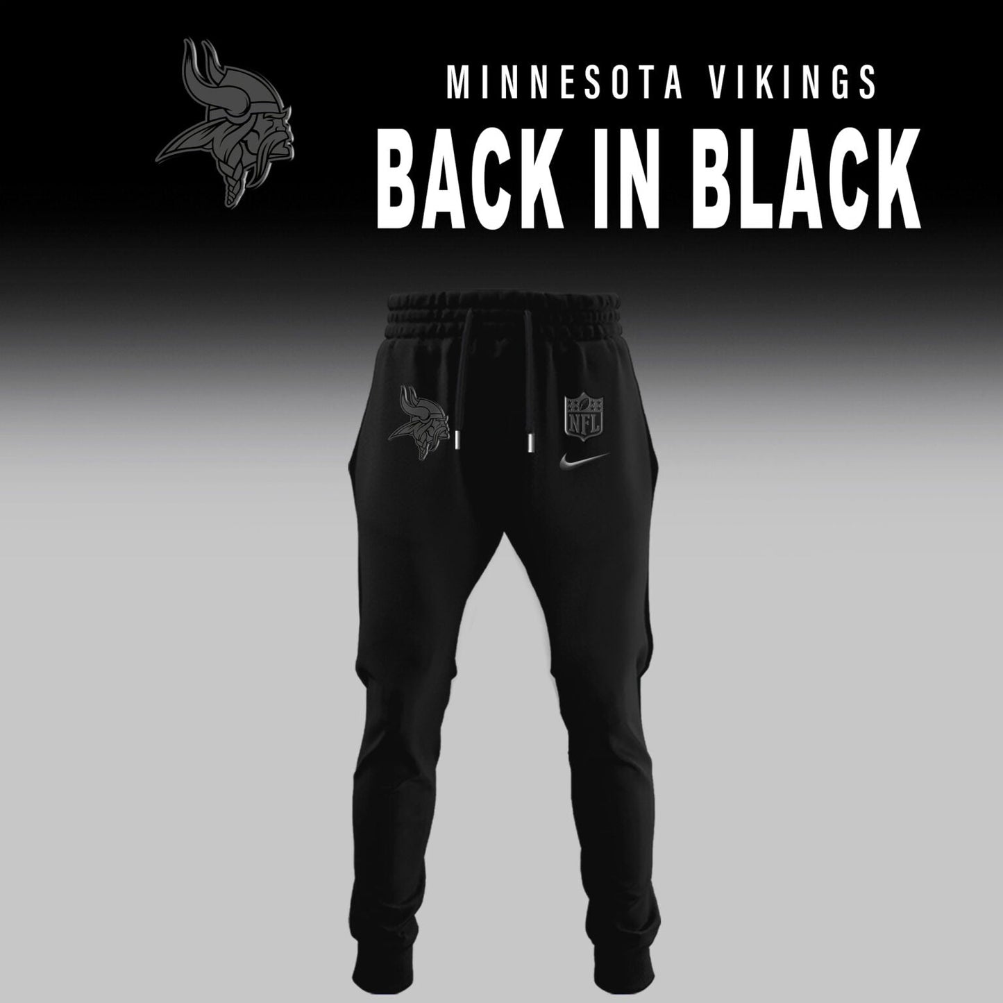 Minnesota Vikings 2025 Back In Black Limited Edition Combo TShirt