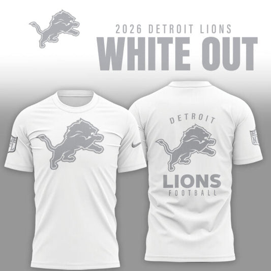 Detroit Lions 2026 White Out Limited Edition Shirt
