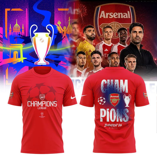 Arsenal FC - UEFA Champions League CHAMPIONS Shirt