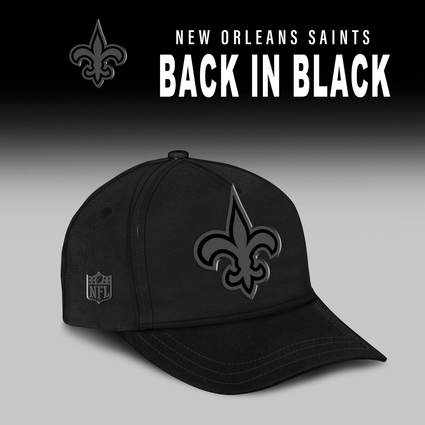 New Orleans Saints 2025 Back In Black Limited Edition Combo Hoodie