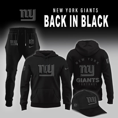 New York Giants 2025 Back In Black Limited Edition Combo Hoodie
