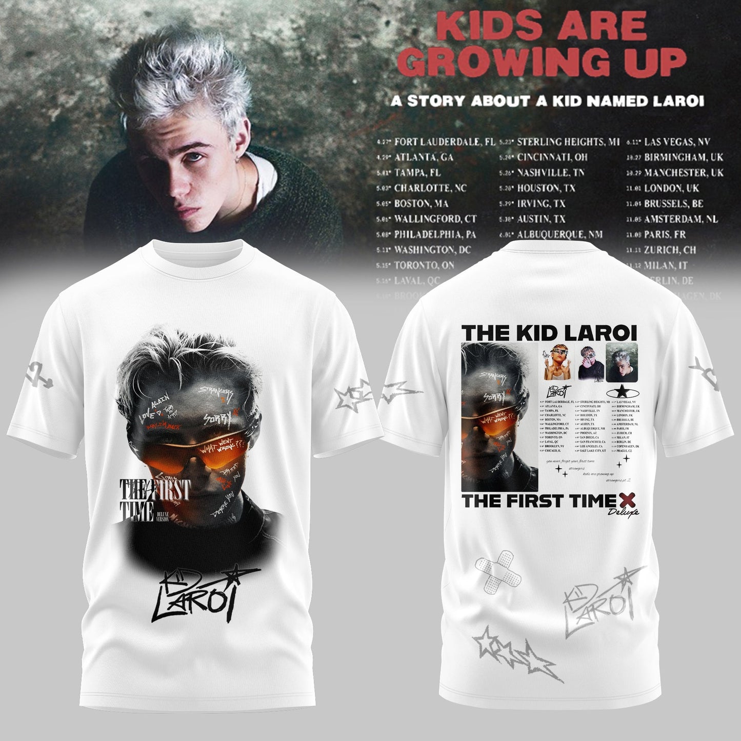 THE KID LAROI TOUR MERCH 2026 T-SHIRTS ARE HERE ðŸ’”ðŸ”¥