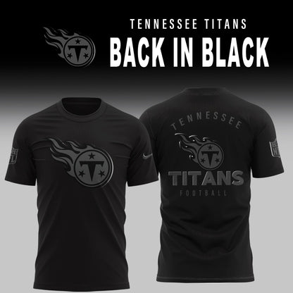 Tennessee Titans 2025 BACK IN BLACK Combo T-Shirt