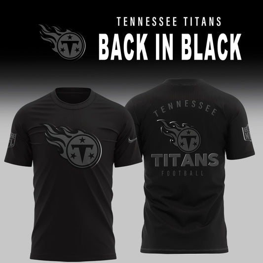 Tennessee Titans 2025 BACK IN BLACK Combo T-Shirt