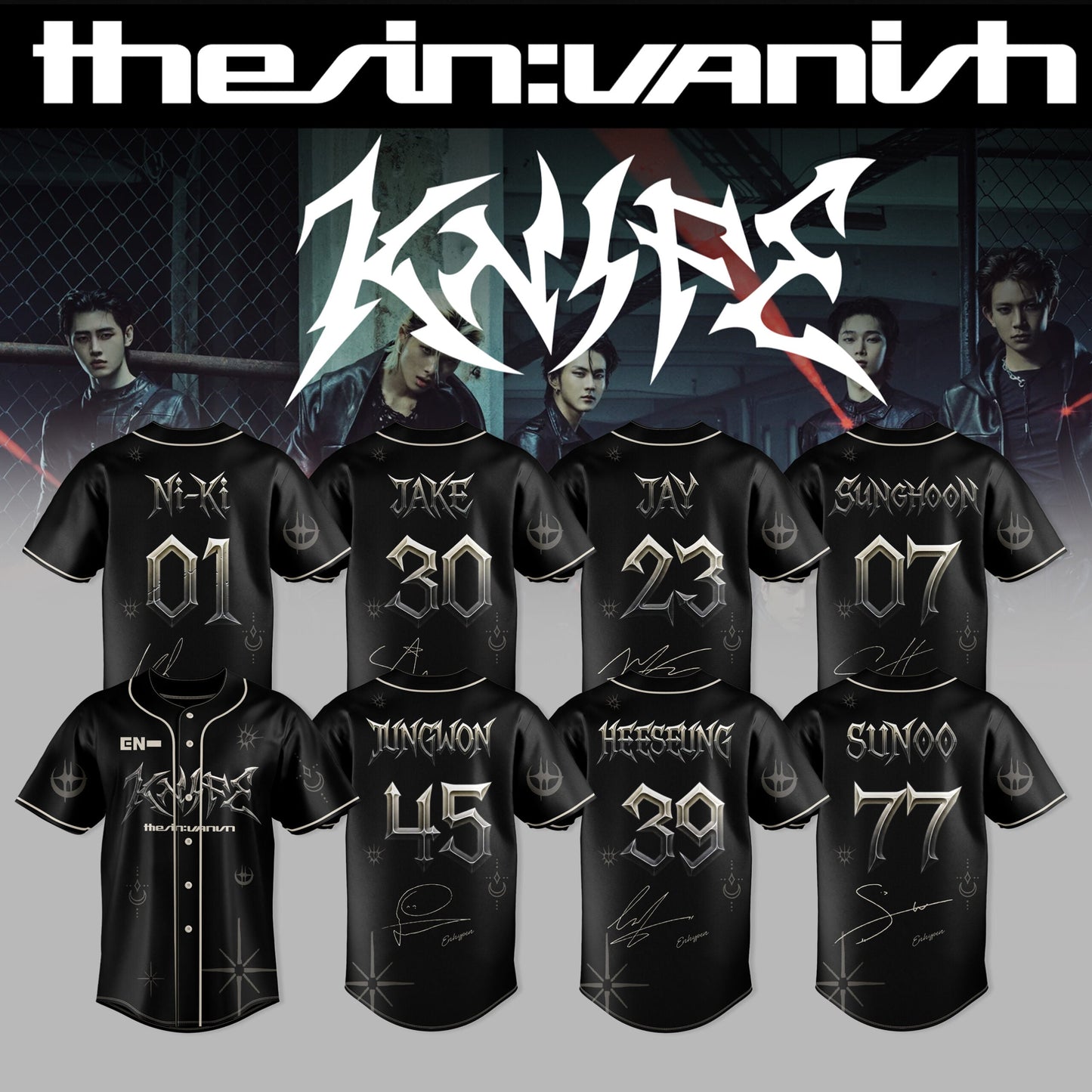 ENHYPEN ™THE SIN : VANISH˜ “ Knife Limited Jersey