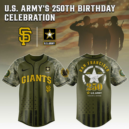San Francisco Giants MLB x 250 U.S. ARMY Jersey 03