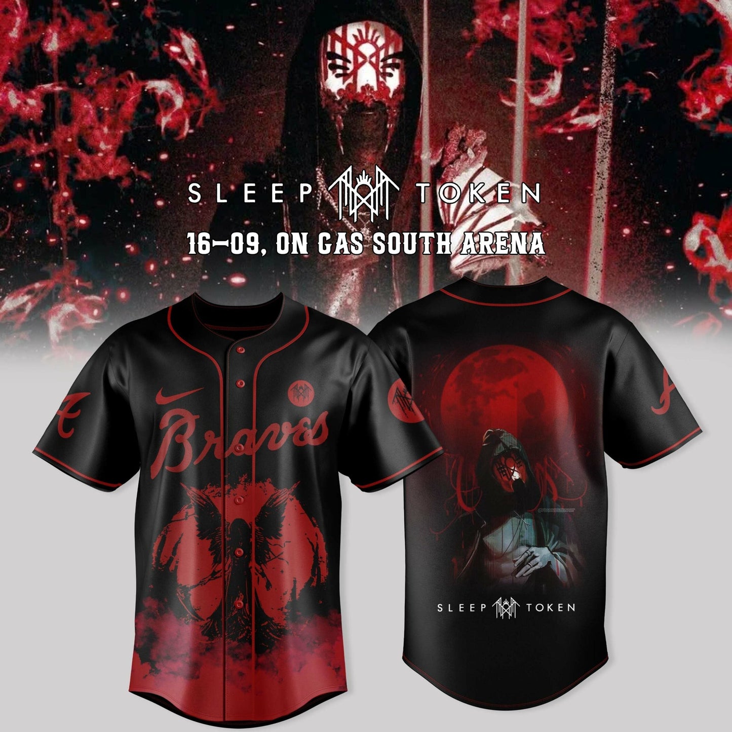 Atlanta Braves X Sleep Token: Even in Arcadia Tour Merch