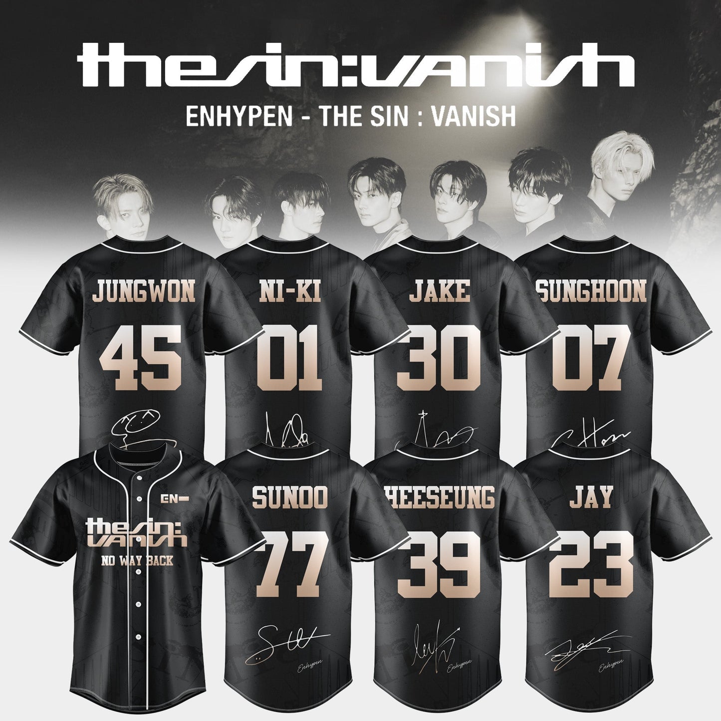 ENHYPEN ˜THE SIN : VANISH™ Still AFTERLIGHT Limited Edition Jersey