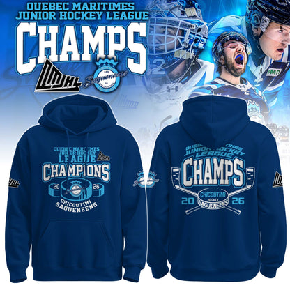 Chicoutimi Saguenéens 2026 QMJHL Champions Hoodie Limited Edition